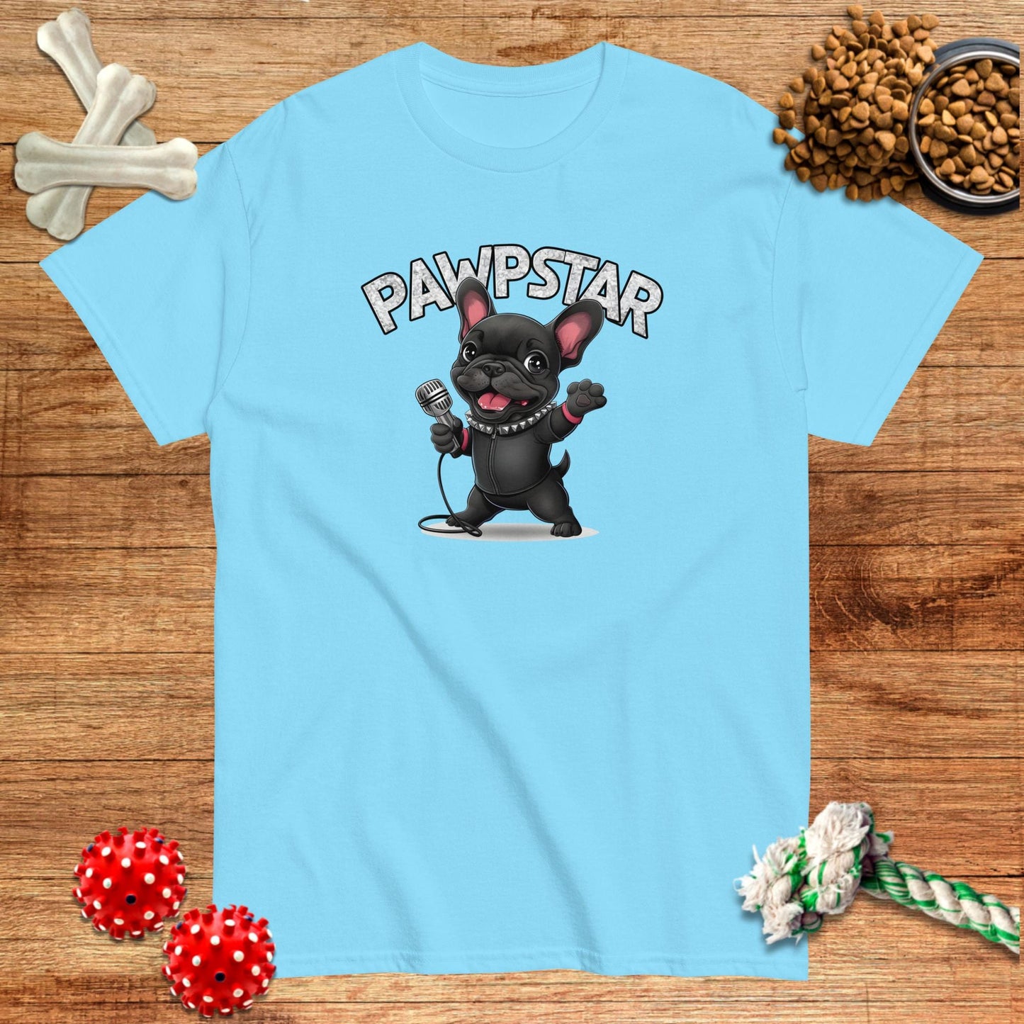 Camiseta con la estrella Frenchie Pawp | Dark Tees