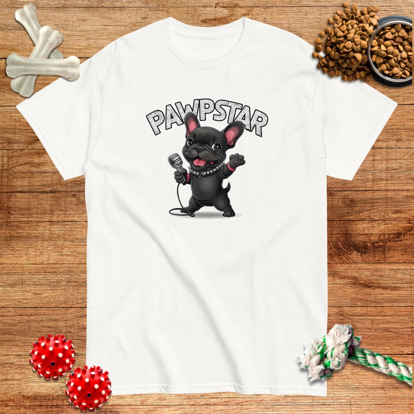 Camiseta con la estrella Frenchie Pawp | Dark Tees