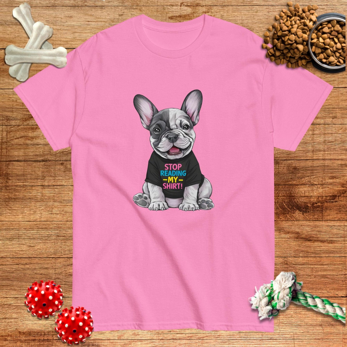 Deja de leer mi camiseta Frenchie