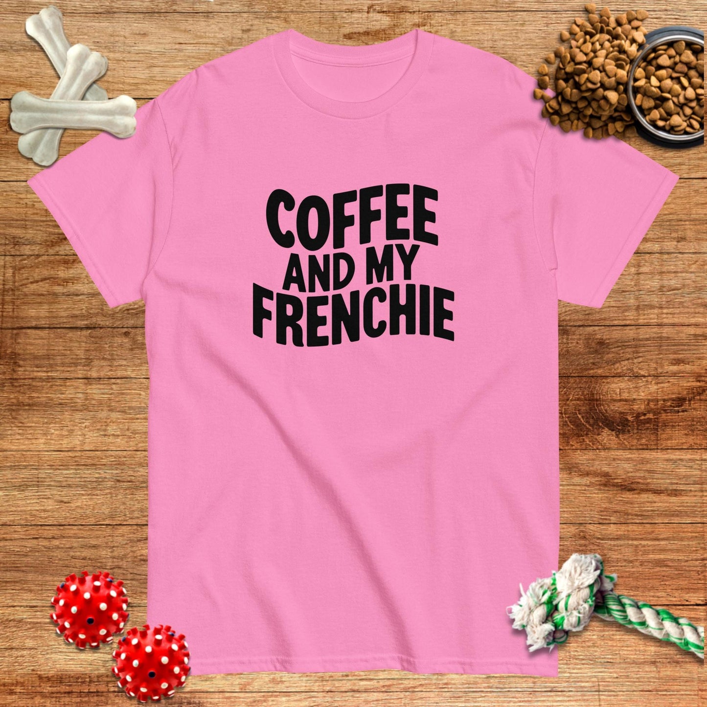 Camiseta Coffee And My Frenchie | Dark Tees