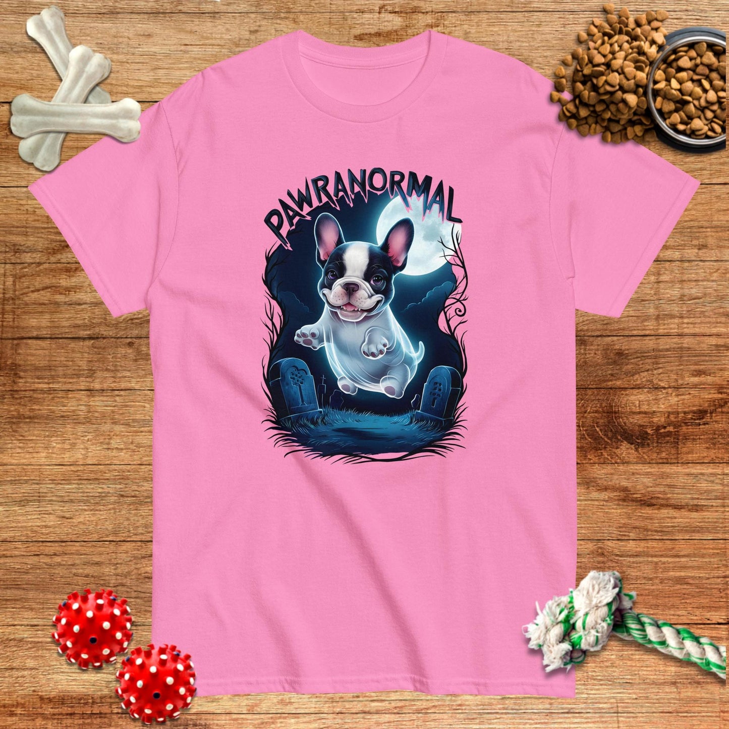 Camiseta de Halloween de Frenchie Pawranormal | Dark Tees