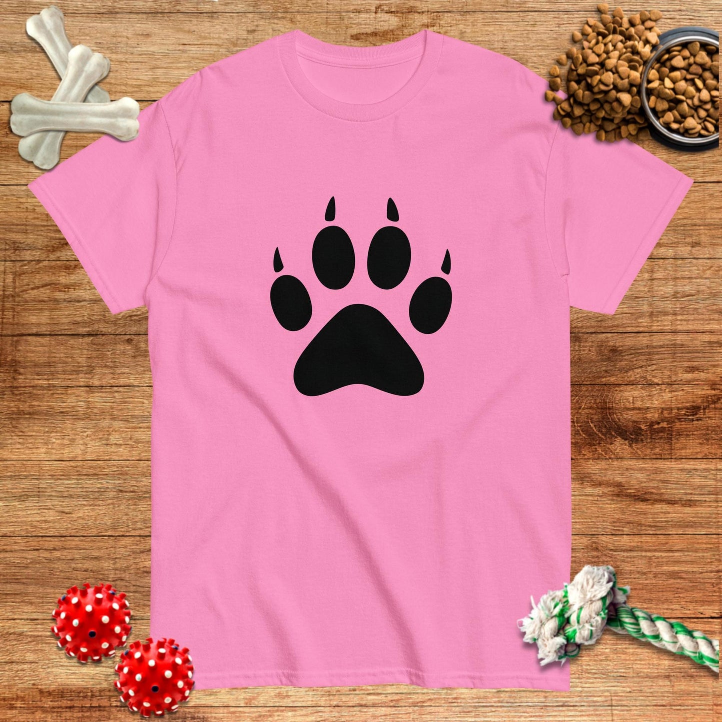 Camiseta con estampado de patas de bulldog francés | Dark Tees