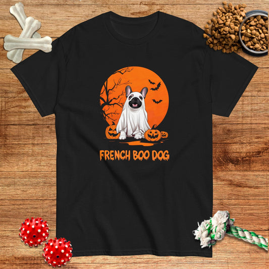 Camiseta con el perro Boo francés