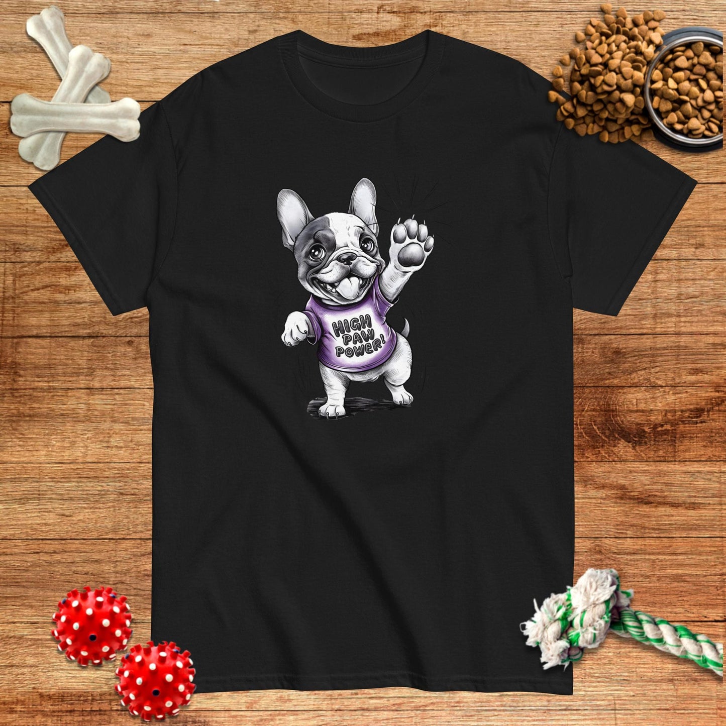 Frenchie High Paw Power T-Shirt