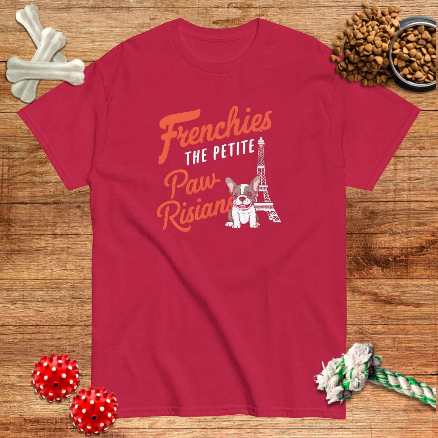 Camiseta de Frenchies The Petite Pawrisians | Dark Tees