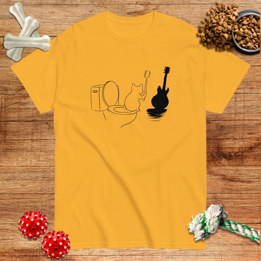 Frenchie Shadow Guitar T-Shirt