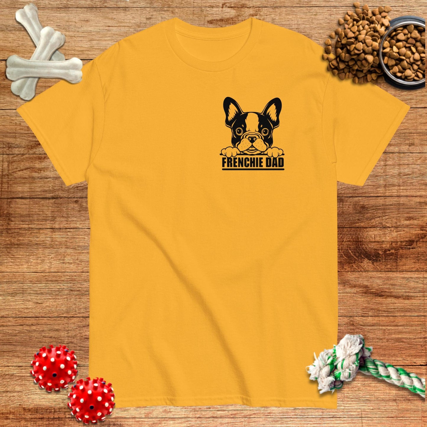 Frenchie Dad T-Shirt | Dark teas