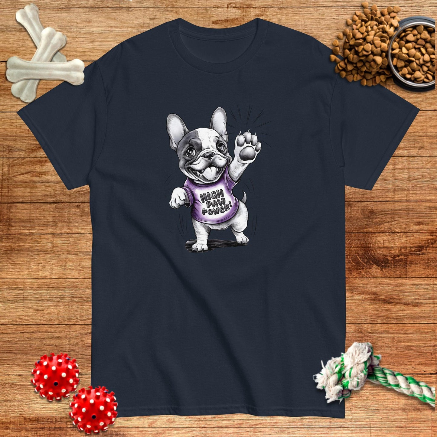 Frenchie High Paw Power T-Shirt