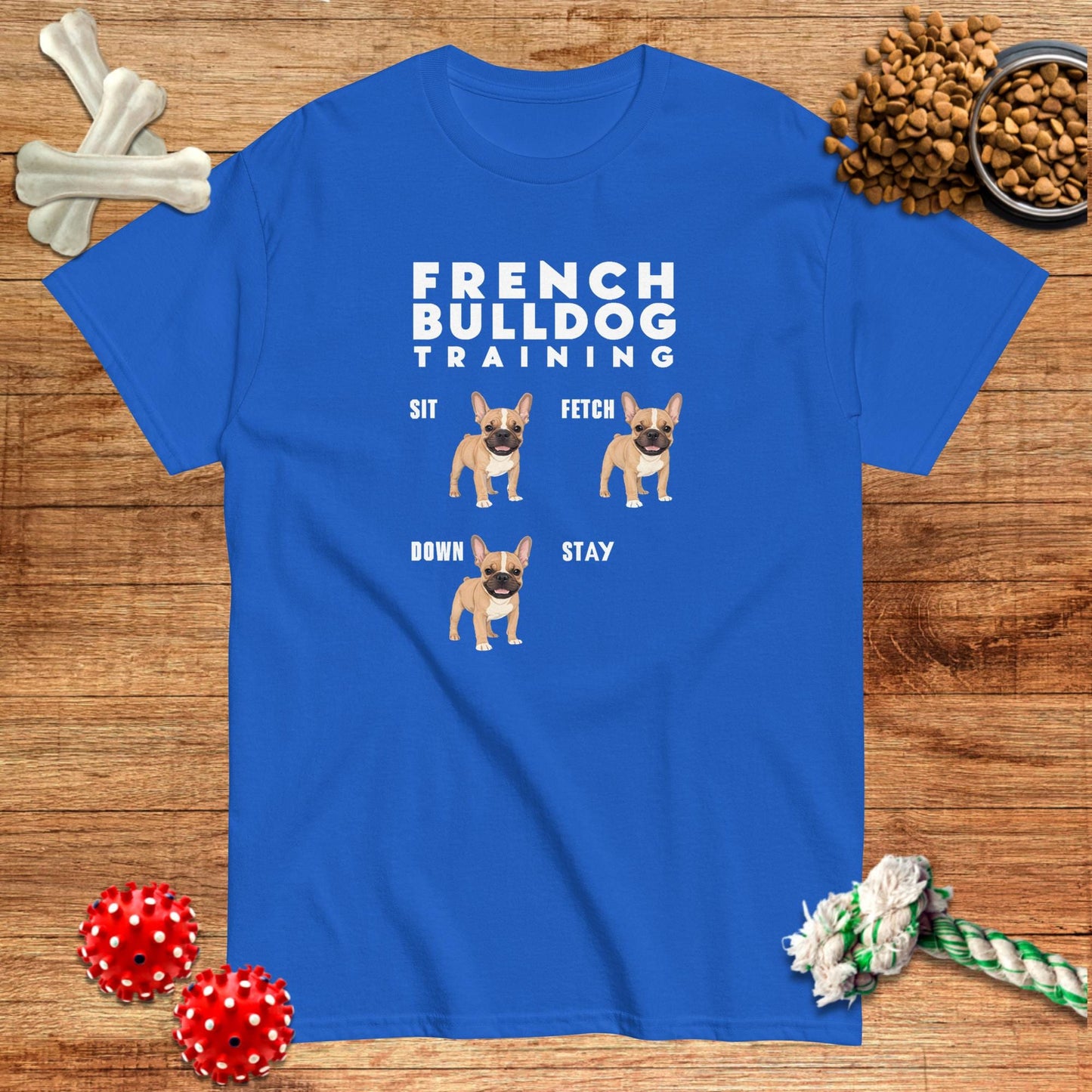 Camiseta de entrenamiento de bulldog francés