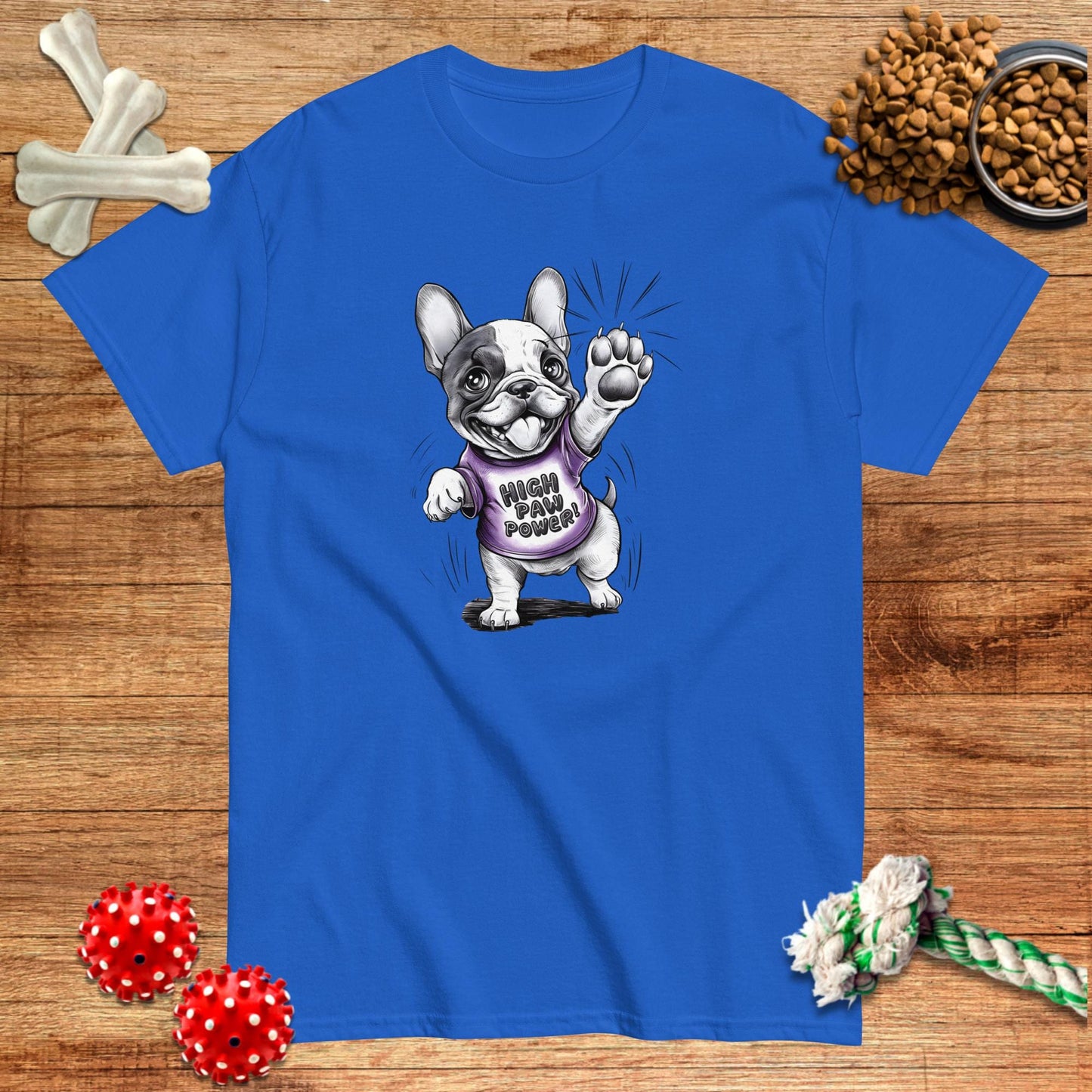 Frenchie High Paw Power T-Shirt