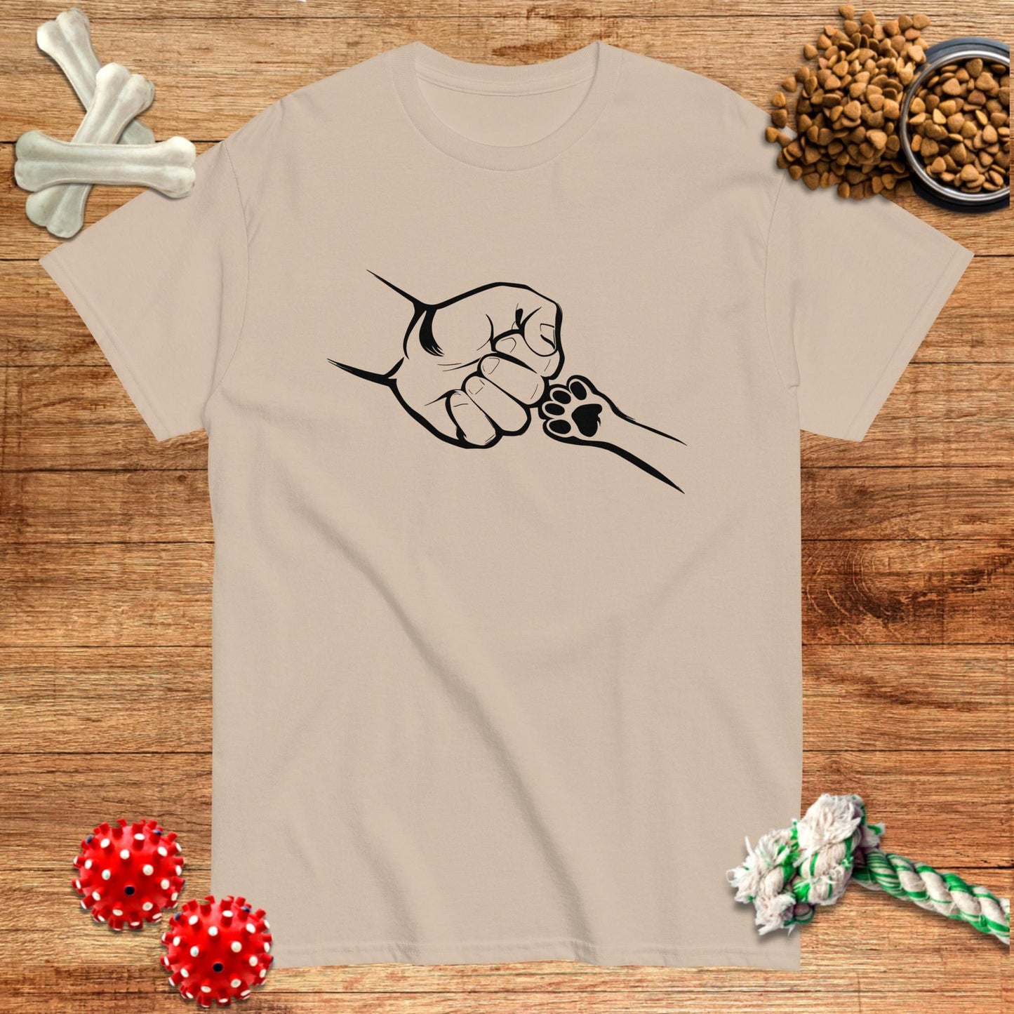 Camiseta La amistad se construye a puños | Dark Tees