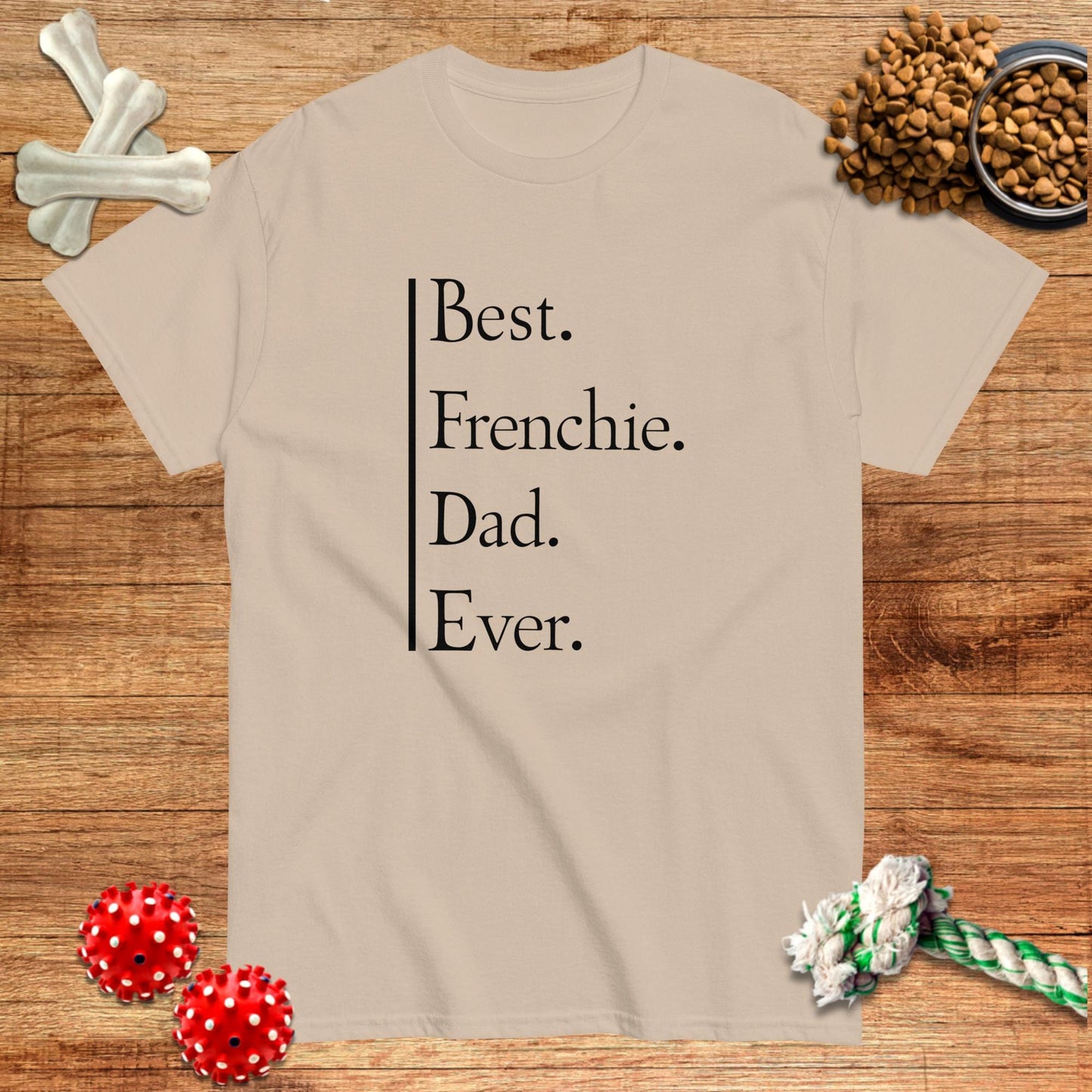 Camiseta con el mejor papá francés de todos los tiempos | Dark Tees