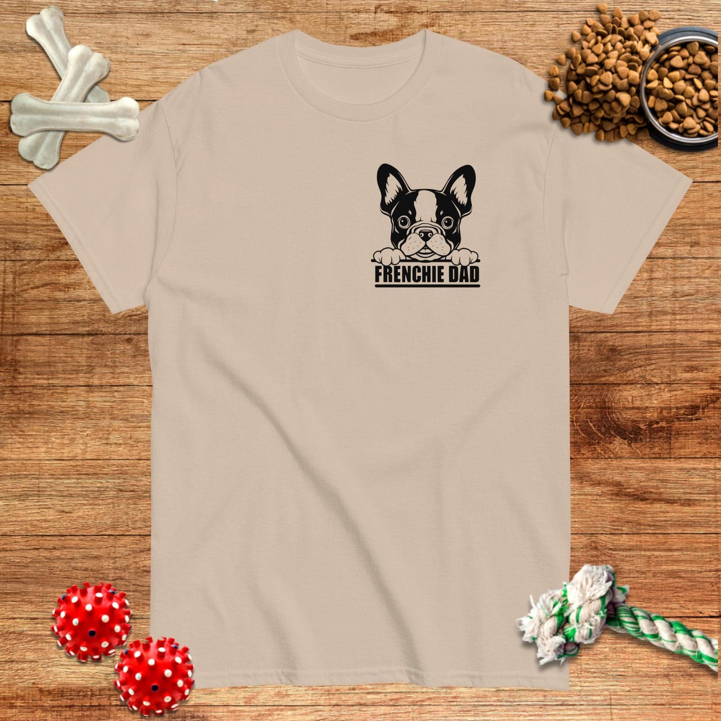 Frenchie Dad T-Shirt | Dark teas