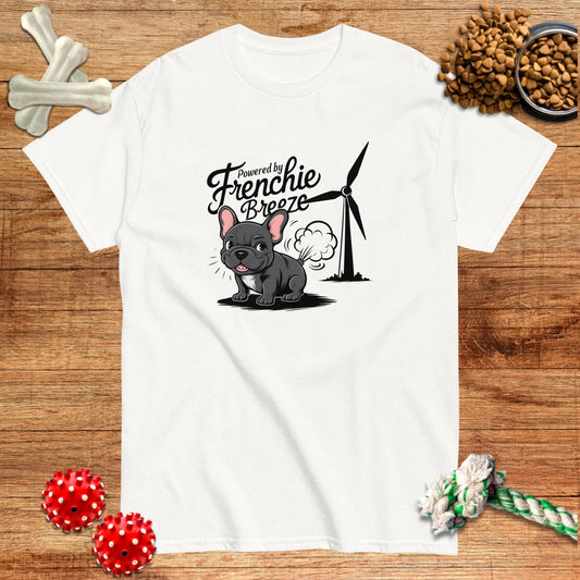 Camiseta Powered By Frenchie Breeze | Dark Tees