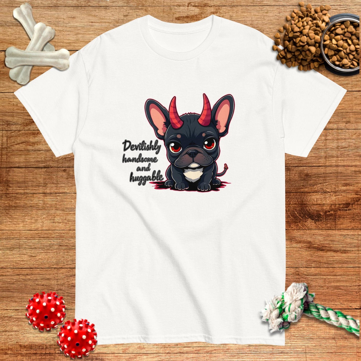 Teuflisch Süßer Frenchie - Halloween Bulldogge T-Shirt